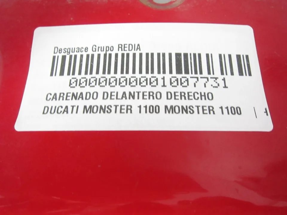 CARENADO DELANTERO DERECHO 1007731 CARENADO DELANTERO DERECHO 1007731